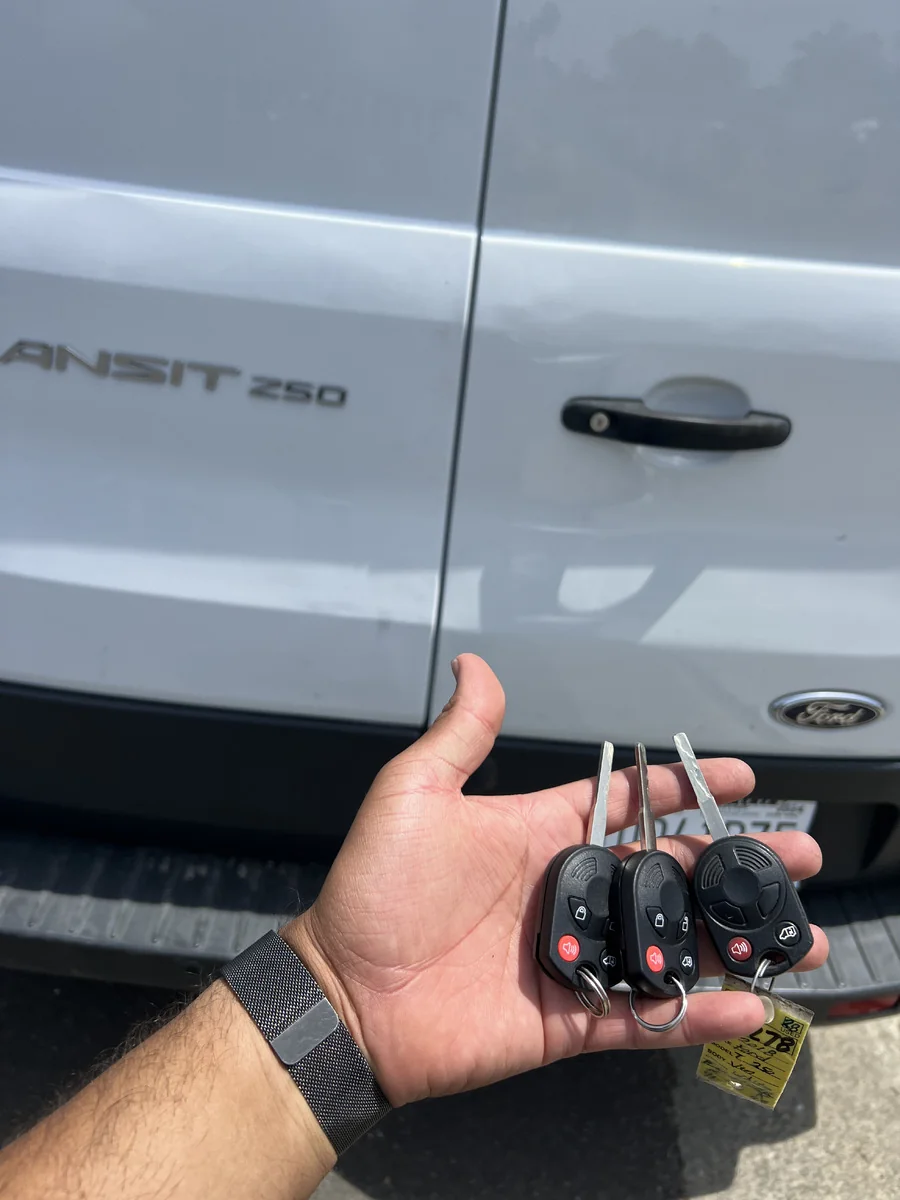 Ford Transit remote key duplication — mobile locksmith service San Jose CA