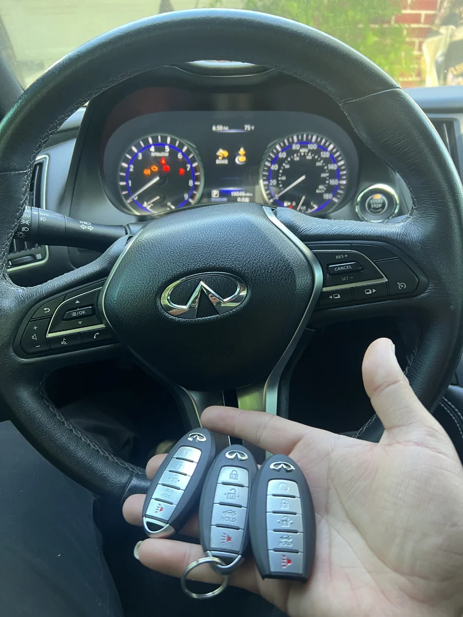Infiniti key fob duplication service — San Jose CA auto locksmith