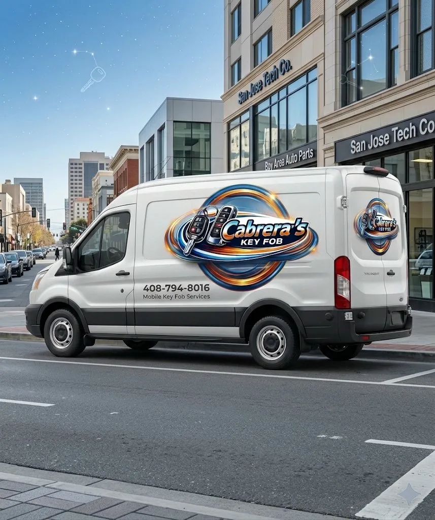 Cabrera's Key Fob Locksmith Technician at work — auto locksmith San Jose